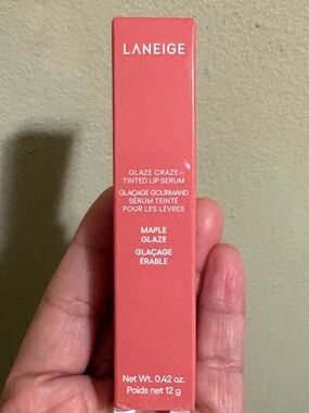 LANEIGE Glaze Craze Tinted Lip Serum - Maple Glaze Brand New Never Opened.